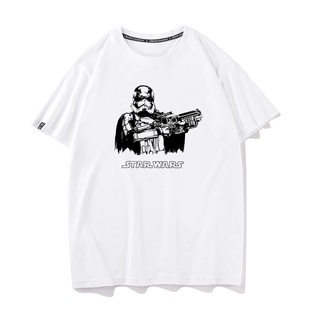 war星球大战 休闲打底情侣衣服黑武士star 短袖 t恤男纯棉纯棉夏季