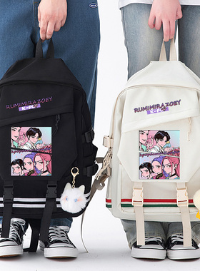 kpop猎魔女团动漫谷子双肩背包恶魔男团米拉秦宇Abby鲁米周边书包