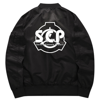 衣服秋冬加厚外套恐怖惊悚游戏周边卫衣飞行服夹克外套SCP基金会