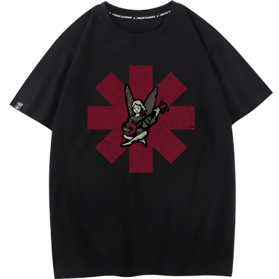 Red hot chilli peppers红辣椒摇滚乐队潮牌短袖T恤vintage半袖男