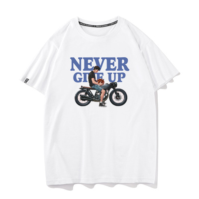 NEVER  GIVE UP卡通动漫周边衣服同款半袖纯棉短袖T恤男灌篮高手