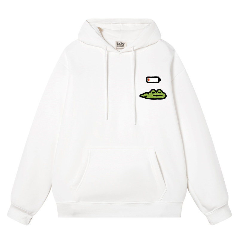 秀洛精神状态没电的青蛙秋冬加绒连帽卫衣男女情侣装上班通勤衣服,男装,卫衣,淘宝优惠券,粉丝福利购,淘宝优惠卷