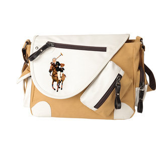 秀洛恶搞马球运动潮牌斜挎包周边学生书包帆布单肩包背包邮差包