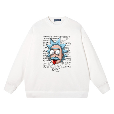 Rick and Morty瑞克和莫蒂联名卫衣男女春秋季圆领宽松长袖外套潮