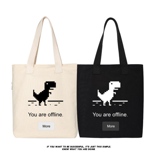 谷歌帆布包IT狂人印花帆布包