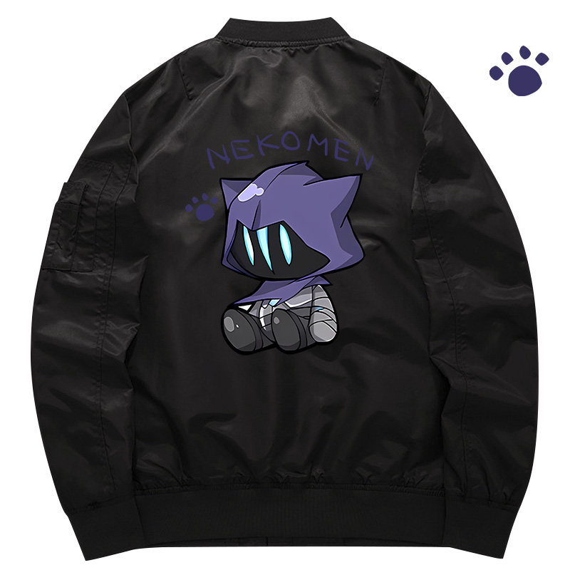 秀洛无畏契约游戏周边欧门猫猫喵瓦罗兰特秋冬夹克飞行服外套卫衣