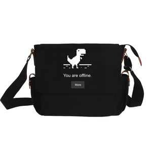 小恐龙极客程序员背包章鱼猫github斜挎包刺猬球时序电路财富顾