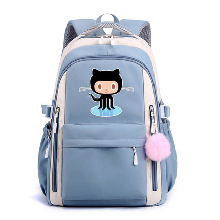 github章鱼猫IT狂热极客小恐龙休闲双肩背包双肩包geek程序员书包