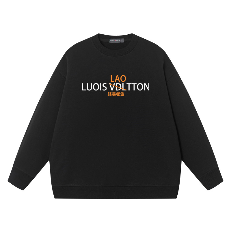 秀洛路易老登恶搞纯棉宽松情侣装恶搞潮牌衣服上衣打底圆领卫衣男