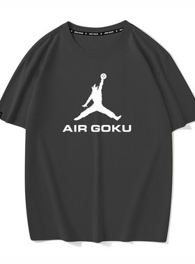 搞笑动漫goku龙珠孙悟空飞人恶搞四星球T恤短袖男女打底半袖体恤