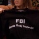 Inspector女权主义印花短袖 秀洛老友记FBI衣服Female Body t恤男