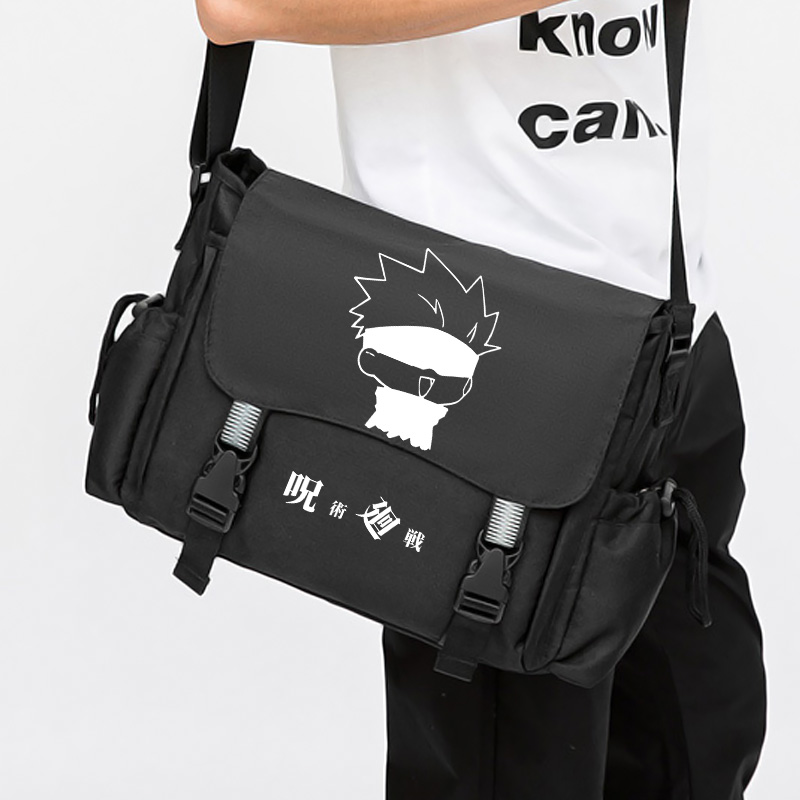 秀洛咒术回战周边五条悟虎杖悠仁单肩斜挎包动漫二次元学生书包