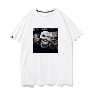 秀洛匪帮说唱夏季恶搞搞笑潮牌系列短袖T恤男女打底衫半袖体恤TEE