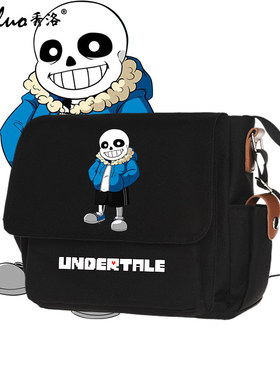 秀洛传说周边书包UNDERTALE单肩包Sans斜挎背包初中学生之下背包