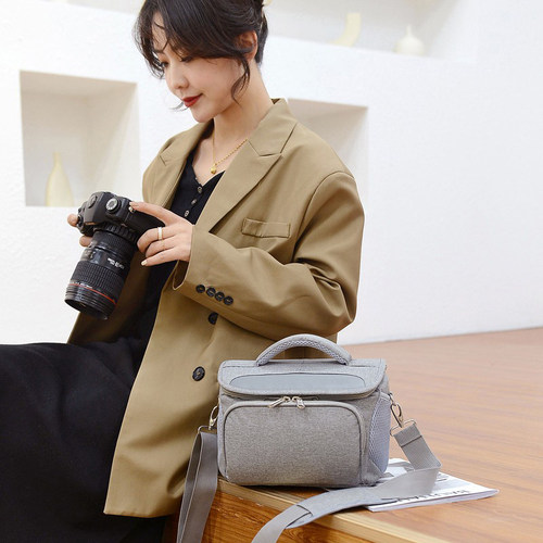 适用于佳能相机包单反单肩男女