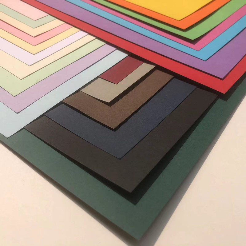 250克厚硬卡纸马卡龙色绘画纸