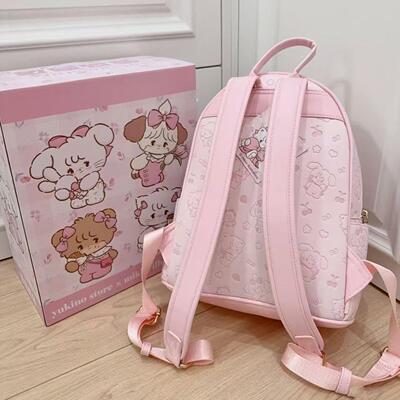 kitty粉色双肩包通勤小背包