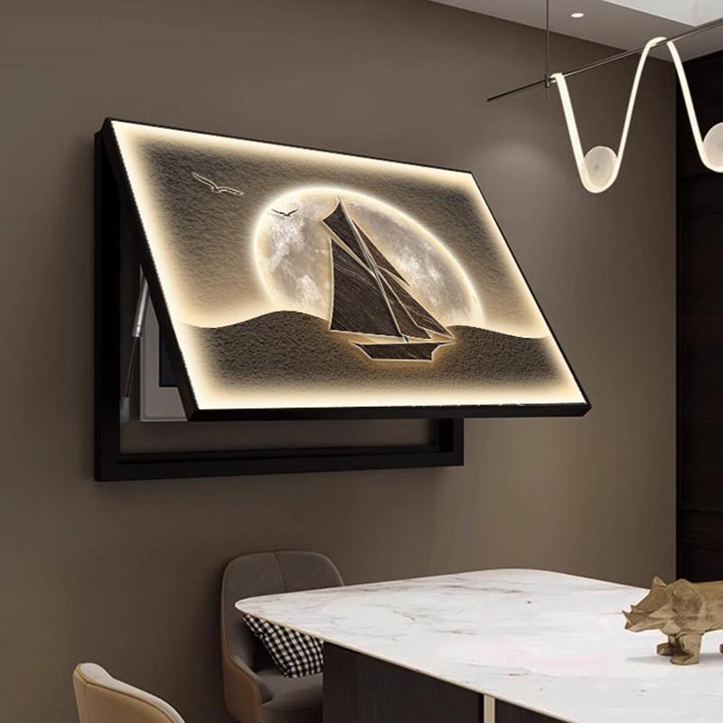 多媒体盒子电箱遮挡装饰白板电表配电箱弱电箱电闸盖板薄遮丑