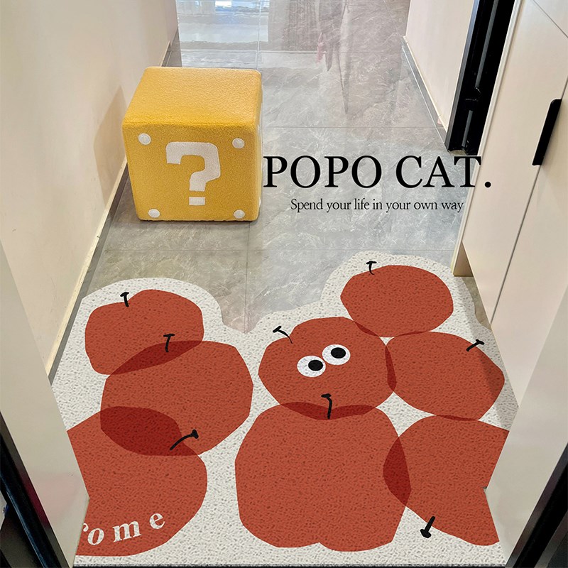 趣味入户门地垫进门家用门垫门口可裁剪耐脏丝圈脚垫蹭土防滑地毯