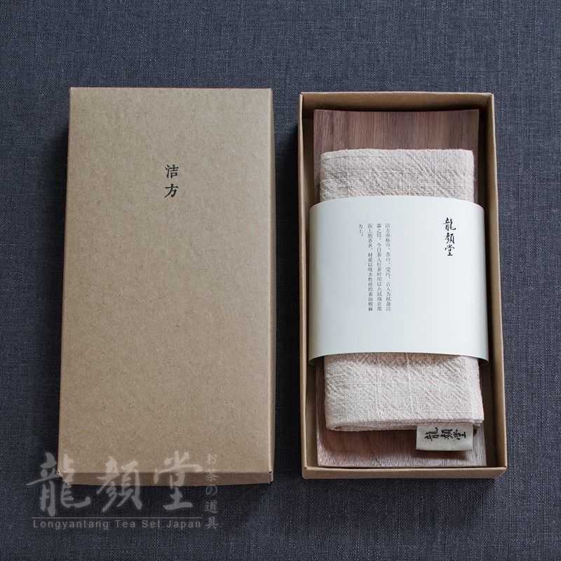龍颜堂洁方组日式茶道手工素布茶巾实木茶巾托套组棉麻茶巾配茶席,餐饮具,茶巾,淘宝优惠券,粉丝福利购,淘宝优惠卷