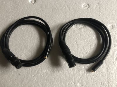 ●GeFeng●秋叶原3.5mm母转卡侬母电容麦克风音频线 1.5米