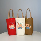 水杯袋手提袋简约雨伞保温杯保护套收纳包女包小帆布袋定制印logo