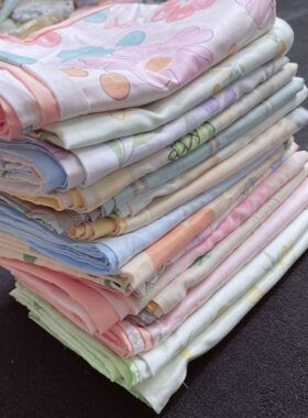 正面100%纯棉斜纹 反面水洗枕套成人枕套48×74cm 清仓 默认微瑕