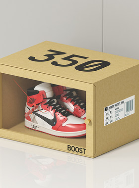 YEEZY350鞋盒定制图案防尘收纳盒