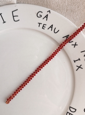 手工梭编手链饰品网红复刻版新年小红绳梭编新年手链