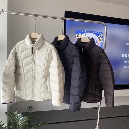 实体冬季男加厚排骨保暖羽绒服立领拉链短款外套90绒面包服外套潮