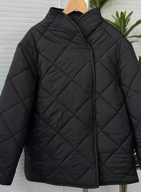 朱珠同款立领防轻泼水双排扣棉服