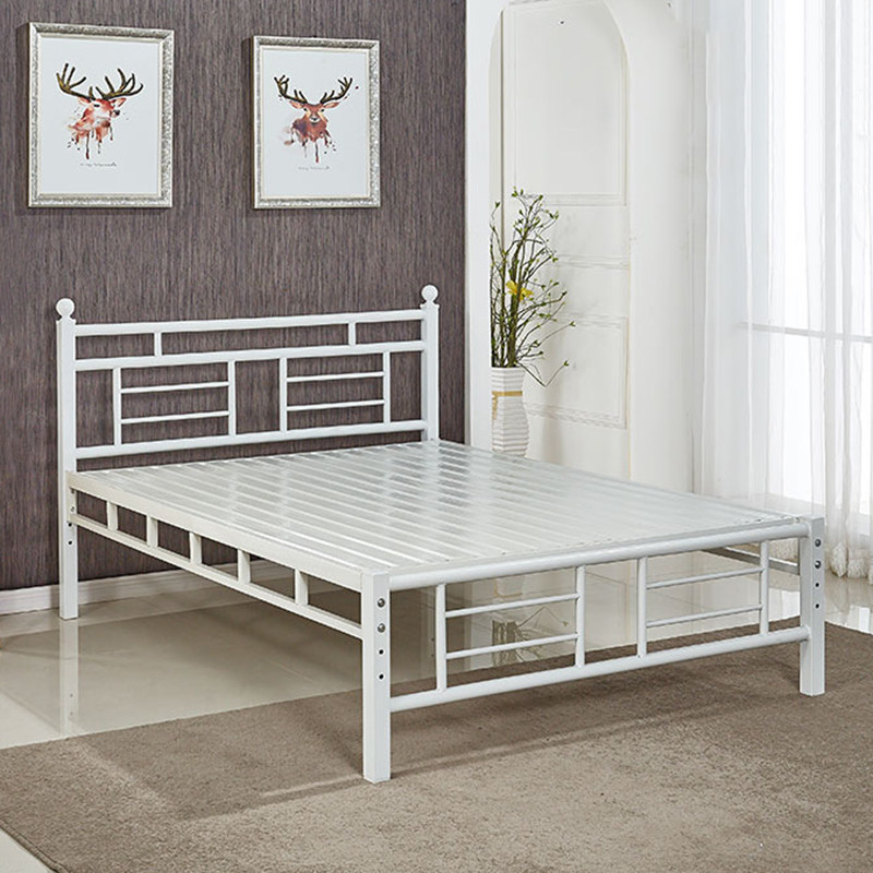 Tieyi bed Double bed 1.5 single bed Iron frame Simmons bed steel beds 1.2 Metal frame bed Flats Dorm bedin the Residential furniture , Beds , Iron/Steel wooden bed  category - from Buy2taobao.com to provide professional Taobao agent buy service