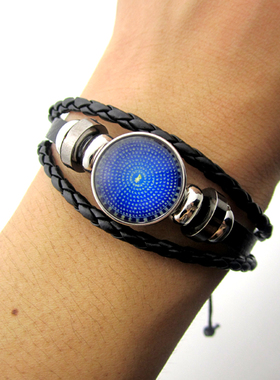 YC1824精品佛顶尊胜陀罗尼咒合金宝石手环藏地法会结缘佛咒手链