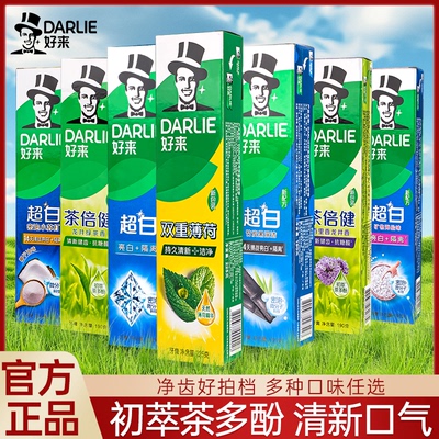 DARLIE好来原黑人牙膏双重薄荷225g支清新口气大容量家庭实惠装