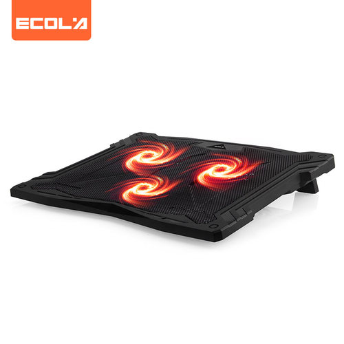 宜客莱（ECOLA）笔记本散热器 电脑桌散热架游戏本 适用拯救者华为七彩虹灵越泰坦17英寸以下NBC-803BK