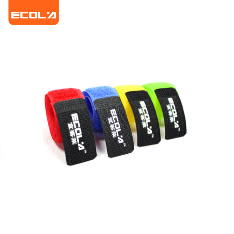 宜客莱（ECOLA） 绑线带理线器 电线收纳扣 魔术贴 2色 收纳线 （四根装）PQ-04C