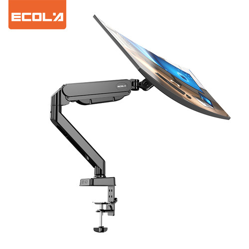 宜客莱(ECOLA)F80HBK 黑色 铝合金显示器支架单臂双USB拓展坞
