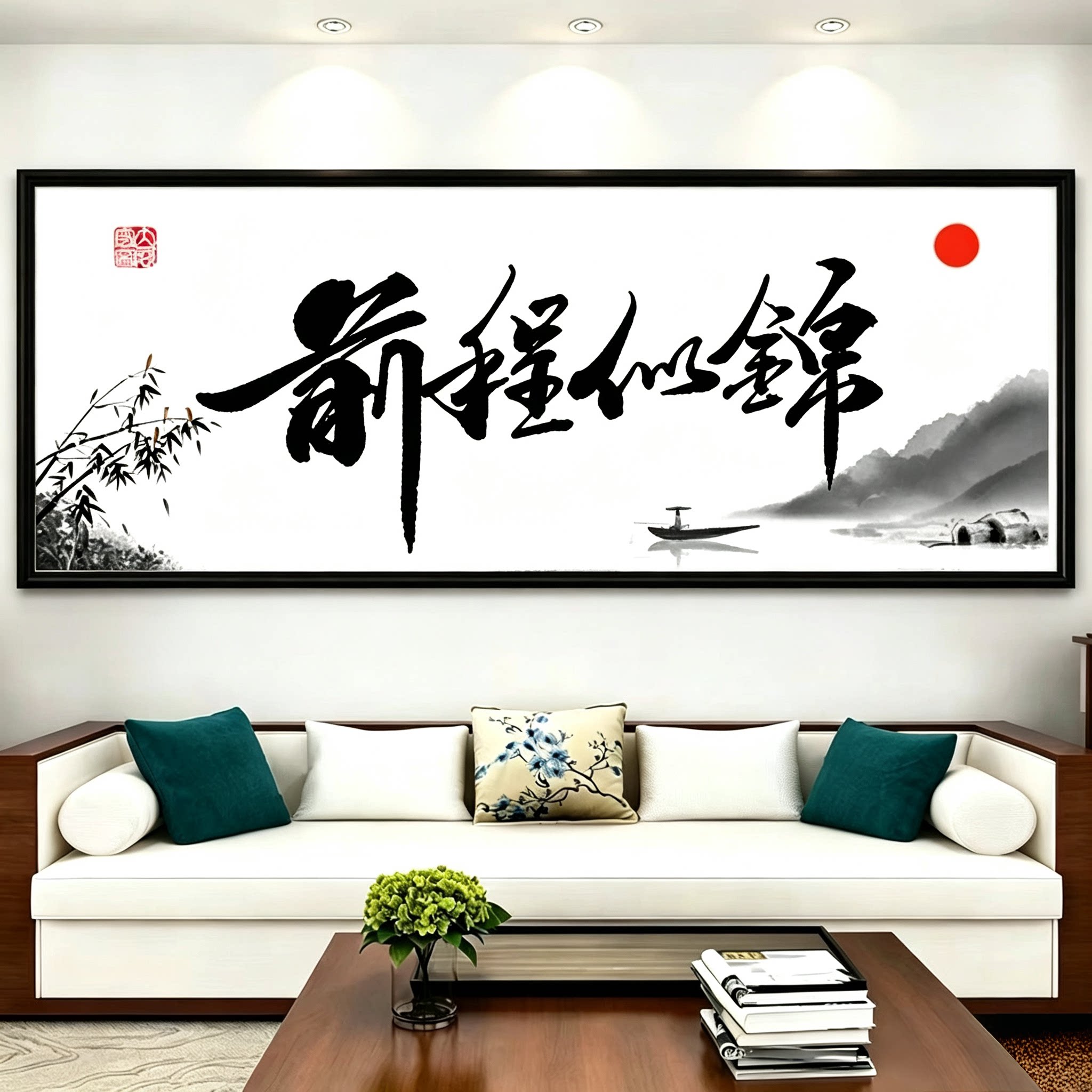 钻石画锦绣前程十字绣2026新款客厅公司商铺大尺寸挂画钻石绣