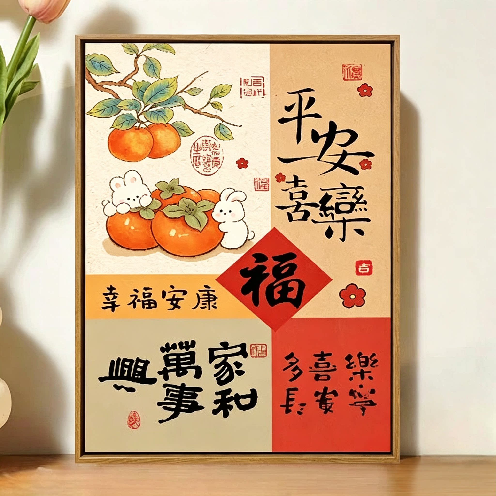 十字绣家和万事兴2025新款客厅自己手工线绣店铺办公室挂画