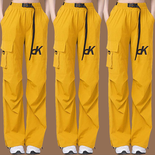 新款广场舞裤子春夏款运动休闲工装裤宽松时尚跳鬼步舞蹈健身长裤