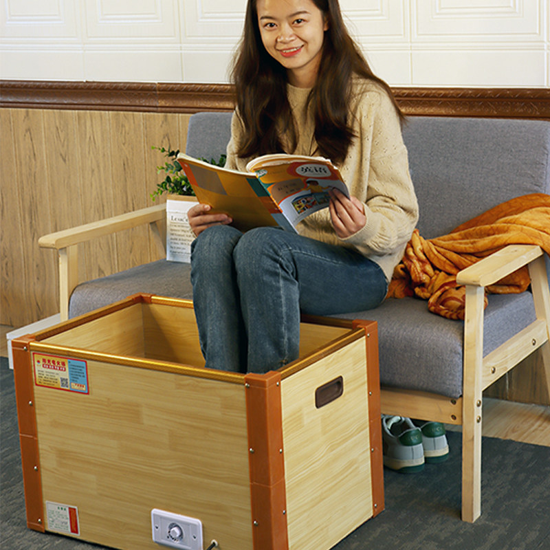 深桶实木取暖器暖脚器冬季烤脚烤火箱家用电烤火炉电火桶烤火器