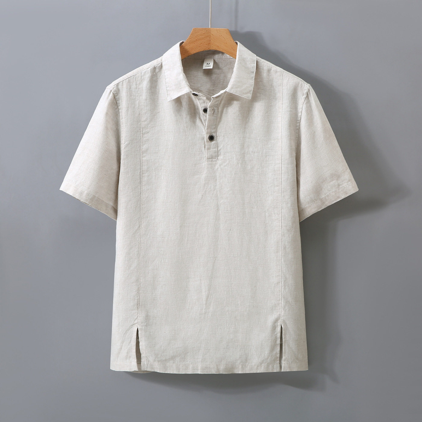 纯亚麻短袖衬衫男士轻薄透气t恤POLO衫夏季麻料休闲薄款上衣,男装,Polo衫,淘宝优惠券,粉丝福利购,淘宝优惠卷