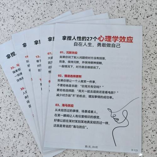 拿捏人性的27个心理学效应+心理学秒题技巧+28条心理学效应记事板