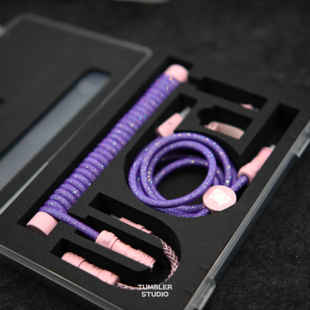 Tumbler studio X 耳机狐 史莱姆主题联名客制化航插线键盘线