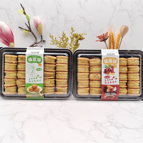 吧旺园板栗饼绿豆饼商超同款家庭装传统老式糕饼点心网红办公零食