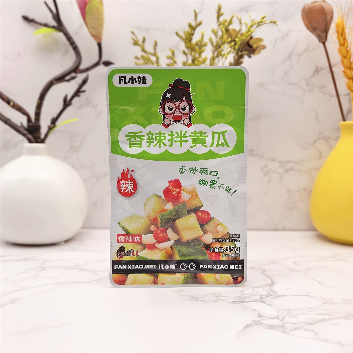 凡小妹香辣味拌黄瓜素菜爽口香辣黄瓜网红零食下饭神器开袋即食