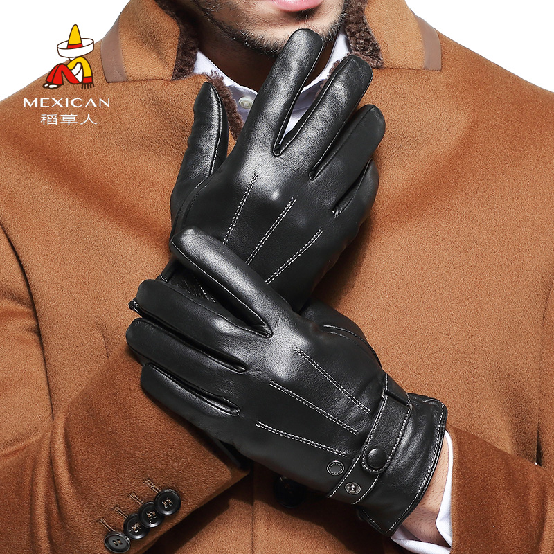 Gants pour homme MEXICAN    en peau de mouton - Ref 2781523 Image 2