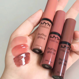 NYX黄油唇蜜玻璃唇釉镜面BLG16 17蜜桃奶茶温柔纯欲 保税区