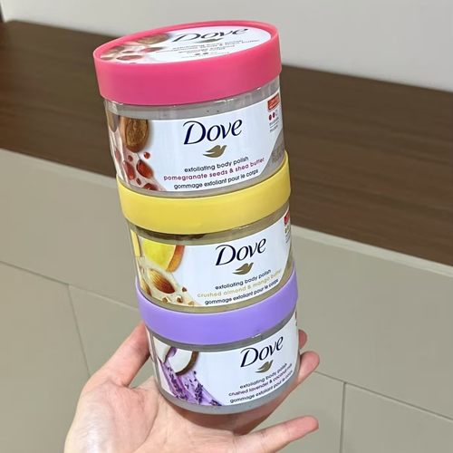 【百亿】多芬乳木果冰激凌身体磨砂膏298g-薰衣草