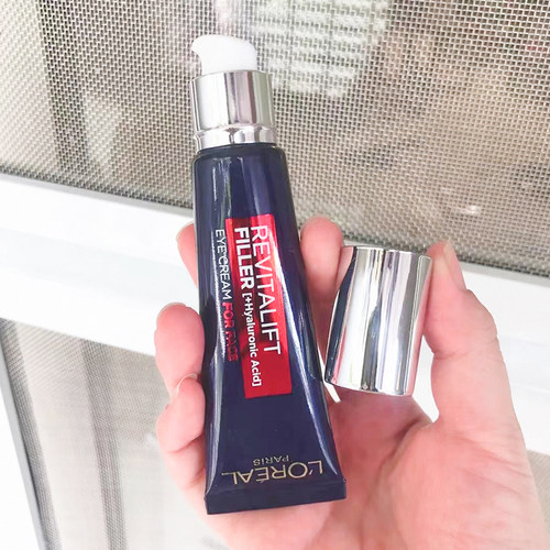 【保税区】欧莱雅紫熨斗眼霜玻尿酸紧致淡纹淡化黑眼圈30ml